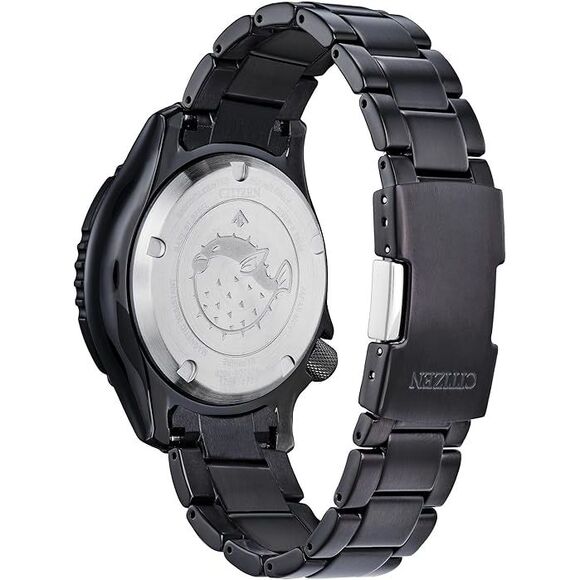 Citizen Promaster Dive Fugu Luminous Dial Black Ion-Plated Mens Watch - Picture 2 of 3